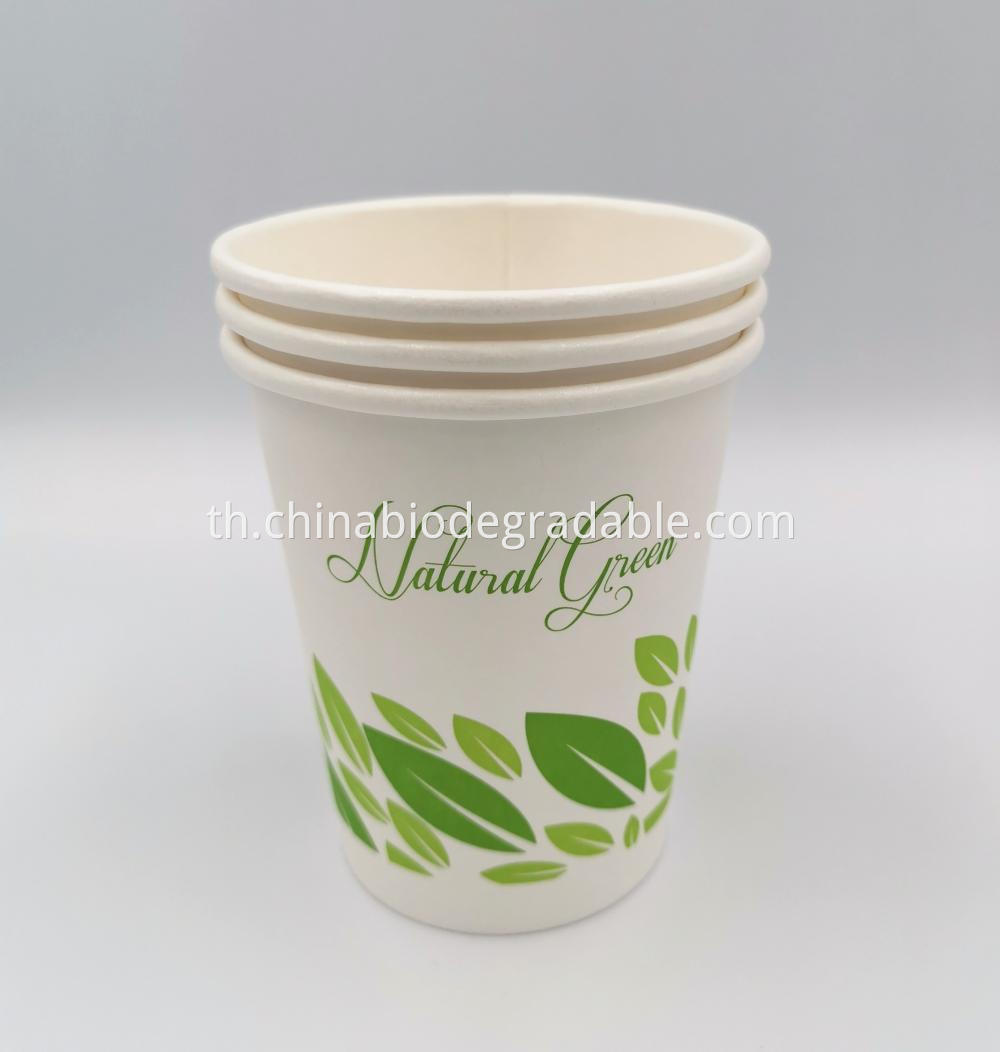 100% Biodegradable Disposable PLA Coated Coffee Paper Cups